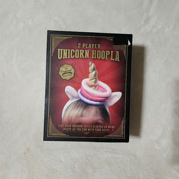Unicorn Hoopla Game 2 Player Ring Toss Party Game New in Box Fun Fantasy - Picture 1 of 4